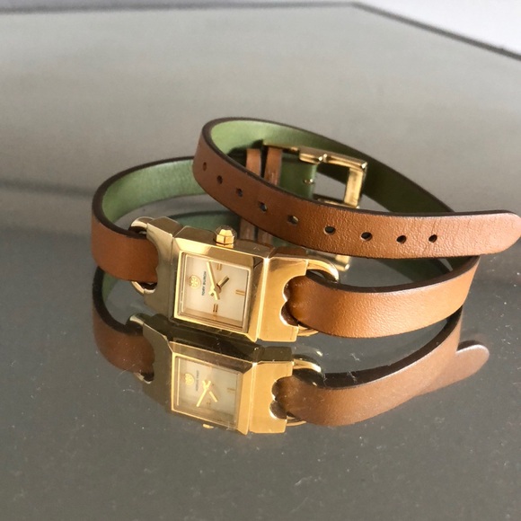 Tory Burch reversible double wrap watch